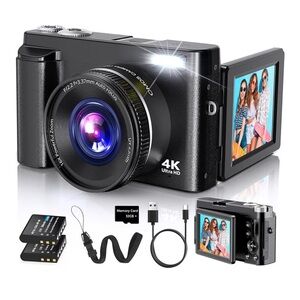 4K Digital Camera for Photography Autofocus